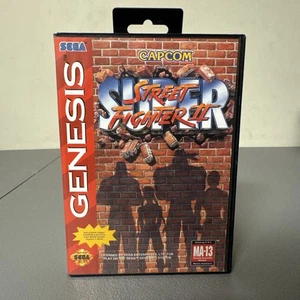 Sega Genesis Super Street Fighter 2 II Game Case No Manual Tested - Picture 1 of 7