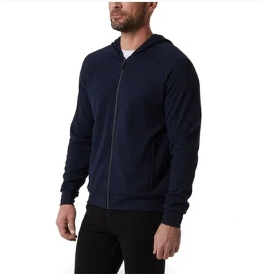 32 Degrees Hombres XL Cremallera Completa Elastizada Sudadera con Capucha Peso Medio Texturizado Tejido Chaqueta Nueva Sin Etiquetas Foto 1 de 4