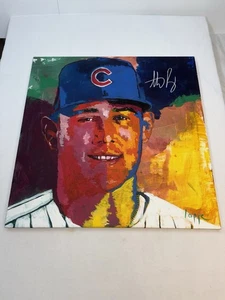 Anthony Rizzo Signed Steve Lappe 30x30 Canvas JSA Certificate Chicago Cubs - Picture 1 of 12
