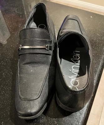 Calvin Klein Men’s Black Dress Loafers Size 9.5 – Modern Slip-On Comfort Shoes - Image 1 of 4