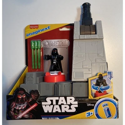 Imaginext Star Wars Death Star Turret Playset METAL Darth Vader Figure New Seale - Image 1 of 4