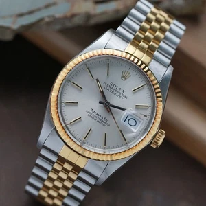 Rolex Datejust Double Signed Tiffany & Co. Ref. 16013 Two-Tone 18k 1987 - Picture 1 of 18
