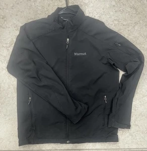 Marmot Jacket Mens L Black Driclime Waterproof Hiking Outdoor CA:32277 RN:79448 - Picture 1 of 8