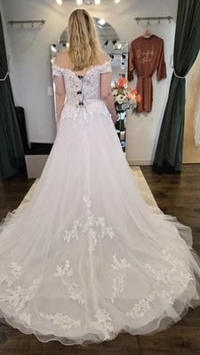 NWT Sophia Tolli Bloom Wedding Dress Sz 14 Style Y22174FI - Image 1 of 4