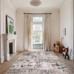 Lorenz Cream Polyester Traditional Medallion Area Rug for Bedroom, Living Room - Picture 1 of 5