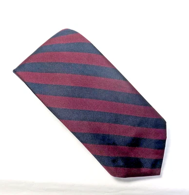 CORBATA BROOKS BROTHERS MAKERS - ROJA + NEGRA RAYA REPP - Toda Seda - 59" L. 3.5" W. Foto 1 de 2