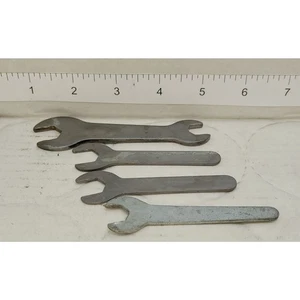 Flat Wrenches - Set of 4 - Bicycle Wrench? - no markings - Picture 1 of 6