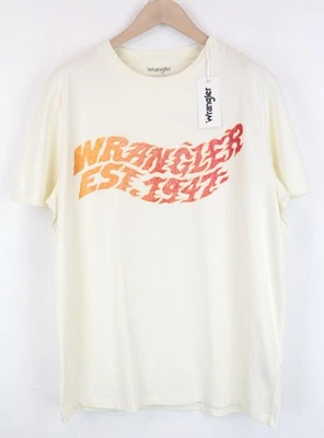 WRANGLER Camiseta De Manga Corta Para Hombre Off-White Con Estampado - Imagen 1 de 4