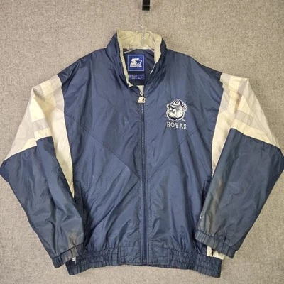 Chaqueta cortavientos vintage Starter Georgetown Hoyas años 90 grande *necesita limpieza* Foto 1 de 4