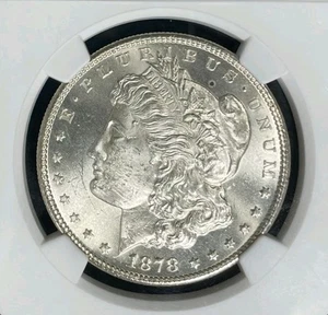 Dólar de plata Morgan 1878-S ~ NGC MS 64 ~HERMOSA MONEDA~ REF#41-002 - Imagen 1 de 4