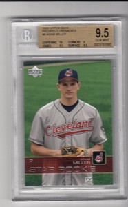 Adam Miller 2003 UD Prospects Premieres Rookie Card #8 BGS 9.5 GEM MINT
