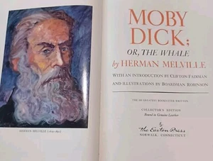 Moby Dick or the Whale by Herman Melville Leather Bound Easton Press 1977 - Picture 1 of 21