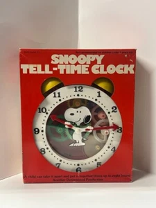 Vintage Snoopy Tell-Time Clock Concept 2000 Peanuts Toy Colllectible - Picture 1 of 13