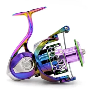 Colorful Spinning Reel 9+1 Stainless Steel Bearings Metal Body Saltwater Fishing - Picture 1 of 11
