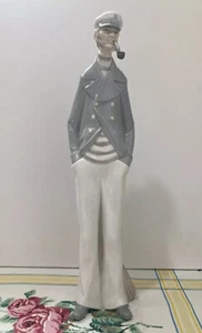 Lladro 4621 Sea Captain Smoking Pipe Retired Excellent Condition Figurine 14.5" - Picture 1 of 8