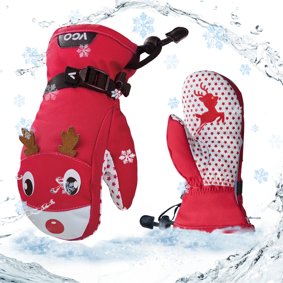 Vgo -20℃/-4°F or Above 3M Thinsulate Waterproof Ski/Snow Glove for Kids(SL2467FW - Image 1 of 4