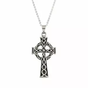 925 Sterling Silver Celtic Cross Necklace Womens Jewellery Gift Valentines Gift - Picture 1 of 4