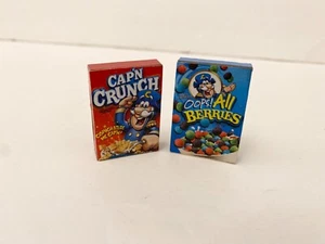 Miniature Dollhouse CapN Crunch Cereal Box Set - Picture 1 of 6
