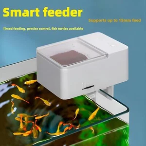 mangiatoia intelligente mangiatoia automatica per pesci timer 4 velocità adatta anche per tartarughe - Foto 1 di 21