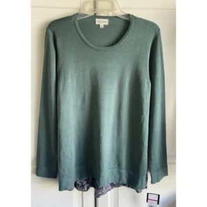 52Seven Women's Evergreen Forest Long Sleeve Sweater Blouse Women's Sz L NWT - Picture 1 of 7
