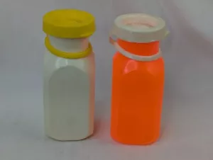Fisher Price Milk Jug Bottle White Orange Lot Vintage - Picture 1 of 7