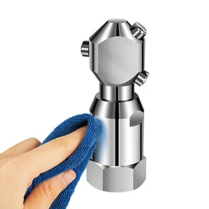 Ugello Rotante 3/4" Scarico Lavatrice Fognature Pulizia Tubo Getto 3 Getti Testa per Tubi - Foto 1 di 22