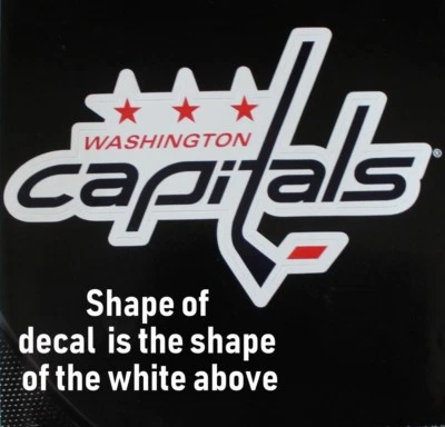 Washington Capitals Lic. NHL Die Cut Window Decal Hockey Car Sticker Made in USA - Image 1 of 4
