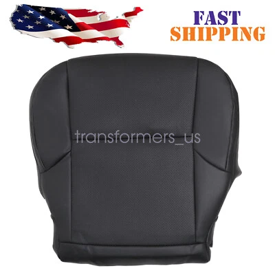 Cubierta de asiento de cuero perforado para Lexus GX460 2010-2017 parte inferior del pasajero negra Foto 1 de 4