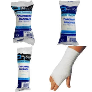 Qualicare High Quality Conforming Stretch Bandage 5cm 7.5cm 10cm x 4m First Aid - Picture 1 of 7