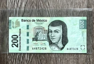 Collectible 2011 Mexico 200 Pesos Banknote in plastic sleeve - Picture 1 of 2