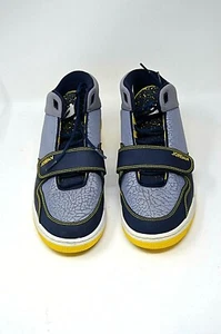 Nike Air Jordan Fltclb 90er Basketballschuhe grau/schwarz/gelb 602661-047 Größe 10 - Bild 1 von 9