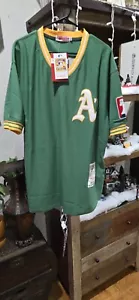 Vintage 1976 Mitchell & Ness Cooperstown Oakland A'S Rollie Fingers Jersey XL 52 - Picture 1 of 11