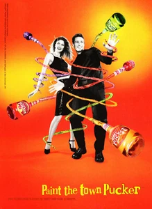 PUCKER ALKOHOL GETRÄNKE WERBUNG #1 SELTEN 2000 VERGRIFFEN ROT  - Bild 1 von 1