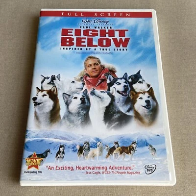 Eight Below (DVD 2006 FS) Walt Disney True Story Live-Action Team Dog Sled Film - Image 1 of 4