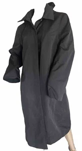 American Airlines Women’s Dk Gray Trench Over Coat Dress Topper 14T NWOT - Picture 1 of 9