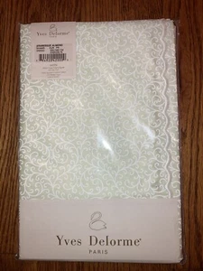 Yves Delorme Arabesque Almond Satin Euro Shams - Picture 1 of 2