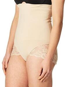 Maidenform womens Tame Your Tummy High Waist Lace Briefs, Nude 1/Transparent