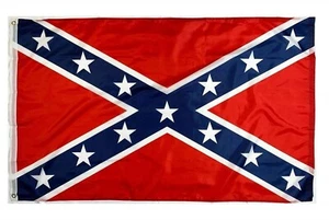 Südstaaten Flagge 90m x 150m mit 2 Metall-Ösen - Flagge Fahne Südstaaten - Bild 1 von 3