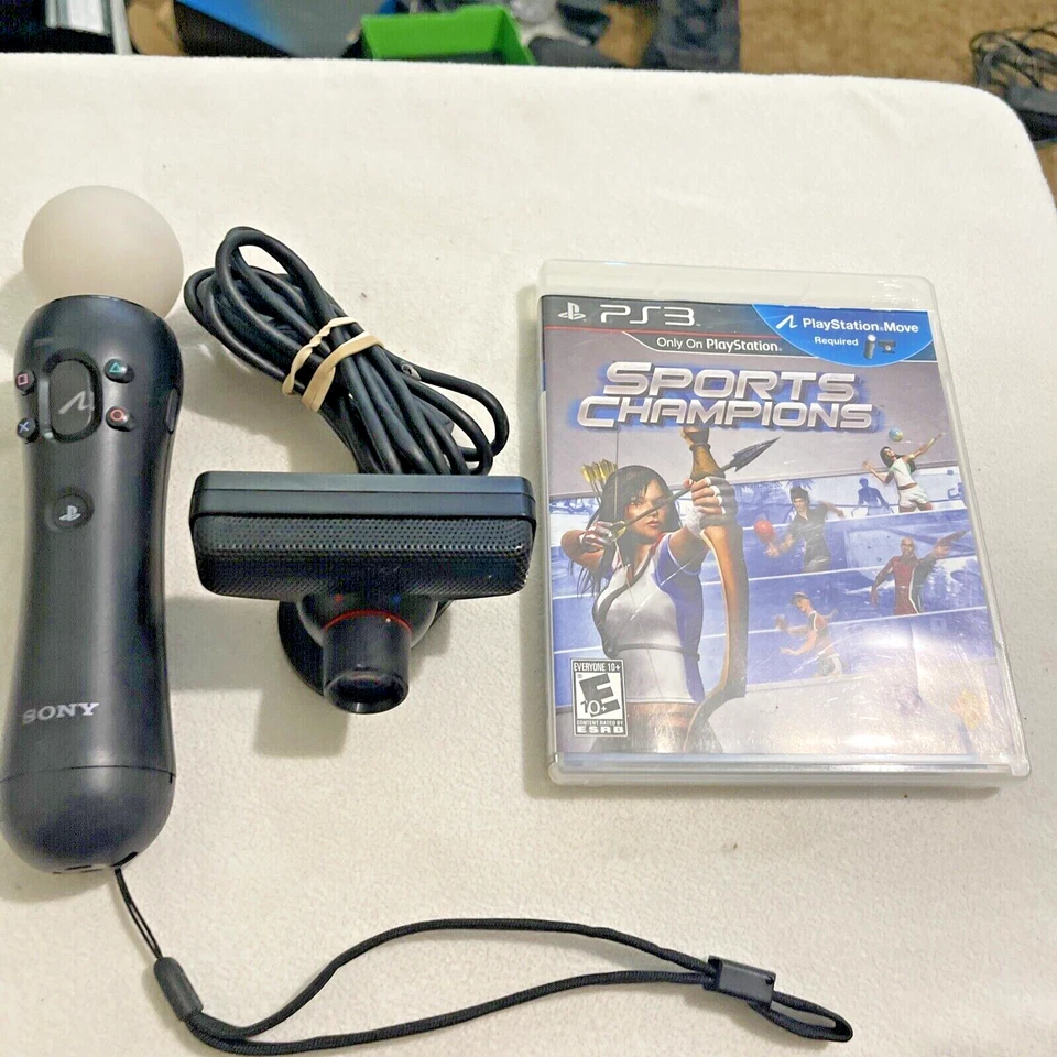 Sony PlayStation Move Bundle PS3 Motion Controller PS EYE Camera Sports Champion - Image 1 of 1