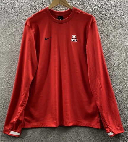 Arizona Wildcats Nike Sweatshirt Adult Medium Red Pull Over NCAA Bear Bowl Mens Cover