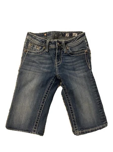 Miss Me girl Bermudas Junior Size 14 Rhinestones - Picture 1 of 5