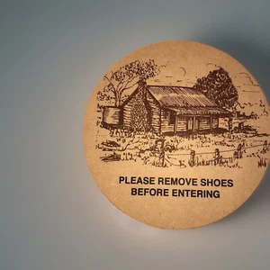 Please Remove Shoes Before Entering door sign - Picture 1 of 2