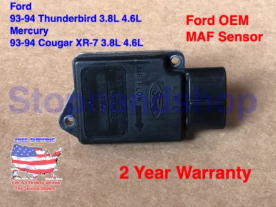 Nuevo OEM Ford SENSOR DE FLUJO DE AIRE MASIVO MAF para 1994 1995 Thunderbird LX Cougar XR-7 Foto 1 de 4