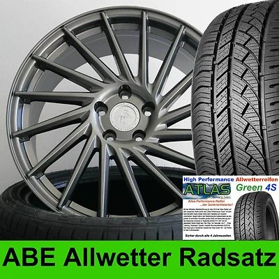 18" ABE Keskin KT17 Palladium Allwetter 225/40 für Audi TT Cabrio Typ 8S - Bild 1 von 4