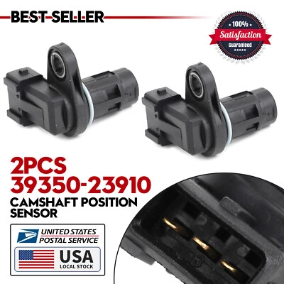 2X OEM Camshaft Position CAM Sensor 39350-23910 For 2005-2010 Kia Sportage 2.0L - Image 1 of 4