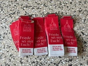 17x Frauenkirche Dresden Weihe Fest 2005 Friede sei mit Euch Anstecker Filz - Bild 1 von 3