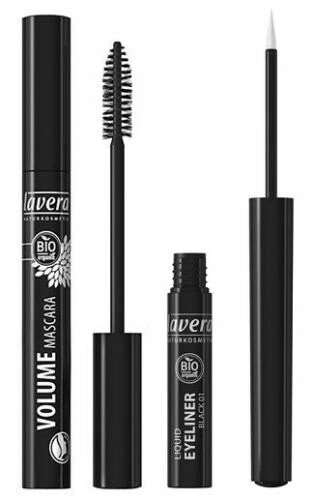 Lavera Bio Organic Natural Volume Mascara & Eyeliner Black Mascara Cruelty Free - Image 1 of 1