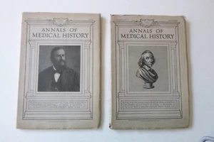 1923 Annals of Medical History, Volume VI, #s 2-4 (paperbacks) - Picture 1 of 5