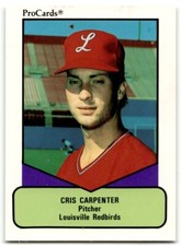 1990 ProCards AAA Cris Carpenter Louisville Redbirds #509