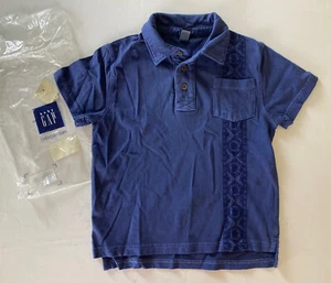 Nuevo con etiquetas Polo Baby GAP 4T 4 Años Azul Bordado - Imagen 1 de 2